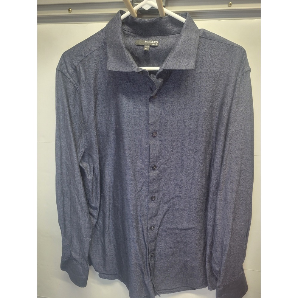 Murano Slim fit Blue button-up‎ LongSleeve shirt size XL